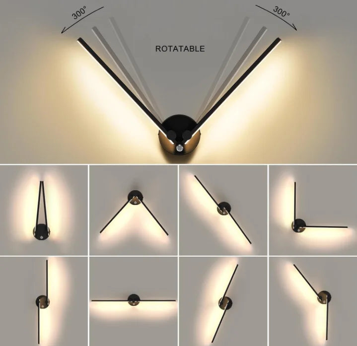 Nordic Modern Design Wall Lamp White Iron E12 Indoor Decorative Home Bedroom Living Room Corridor Standard Switch