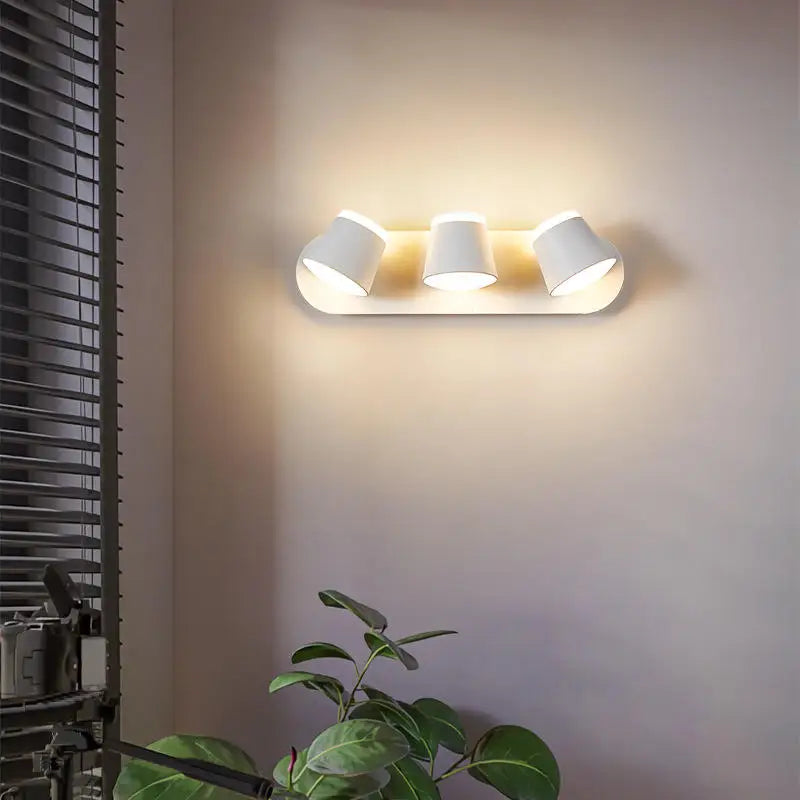 Nordic Modern Design Wall Lamp White Iron E12 Indoor Decorative Home Bedroom Living Room Corridor Standard Switch
