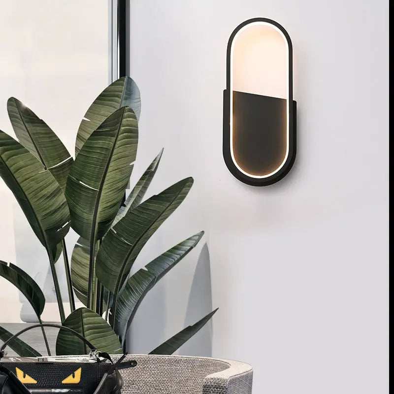 Nordic Modern Design Wall Lamp White Iron E12 Indoor Decorative Home Bedroom Living Room Corridor Standard Switch