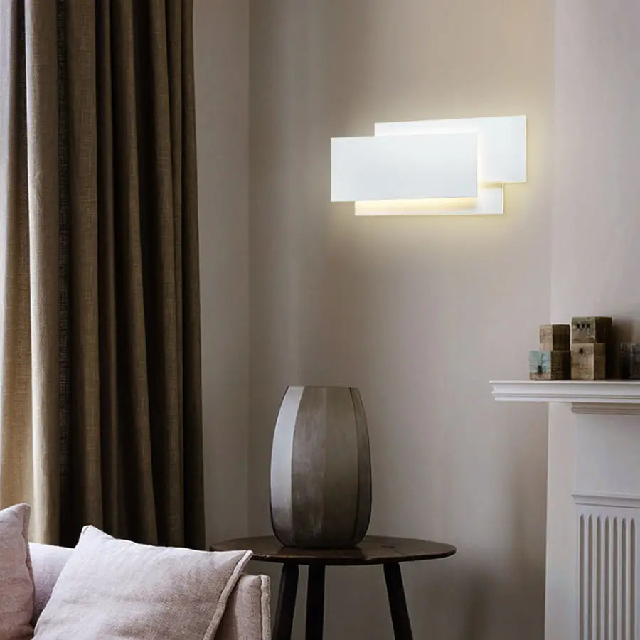Nordic Modern Design Wall Lamp White Iron E12 Indoor Decorative Home Bedroom Living Room Corridor Standard Switch