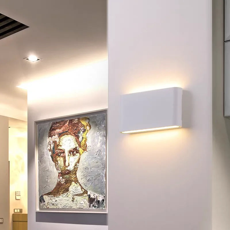 Nordic Modern Design Wall Lamp White Iron E12 Indoor Decorative Home Bedroom Living Room Corridor Standard Switch