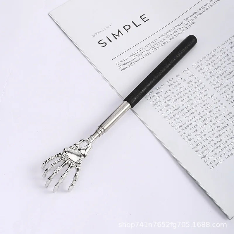 Stainless Steel Back Scratcher Telescopic Scratching Massager Extendable Itch Old Man Happy Health Products Hackle Handicrafts
