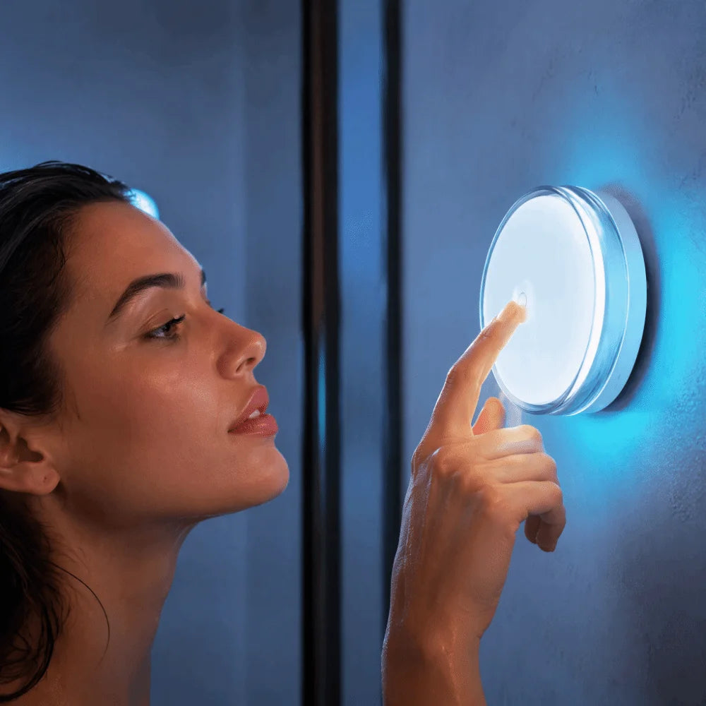 Magnetic Charging Shower Light Wireless Magnetic IP Waterproof Mood Light Color Changing 15 RGBW Colors Night Light Shower
